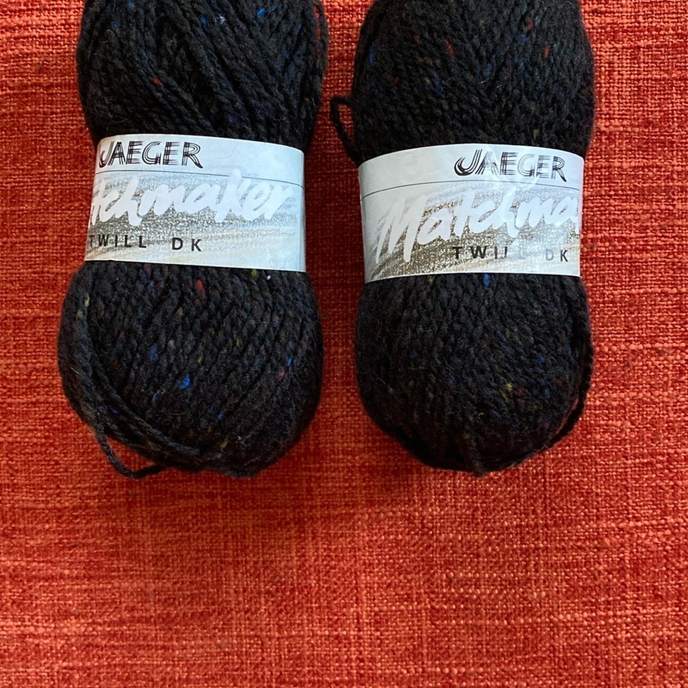 VTG JAEGER Twill DK 100% Pure New Wool Scotland Tweed Yarn Skien - Picture 4 of 6